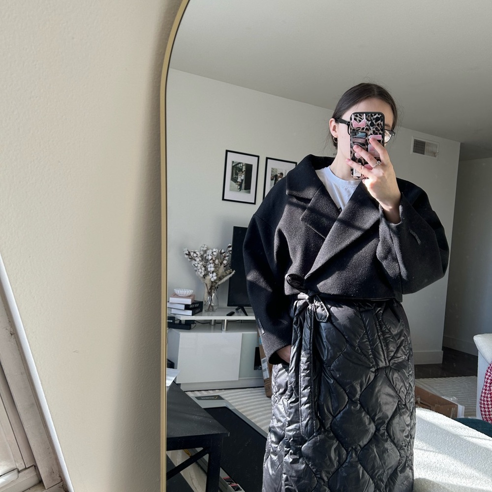 Boohoo Black Trench Coat - Picture 5 of 8